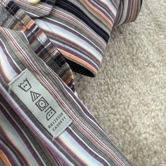 3 for $6 Thomas Dean Stripe Button Down Shirt L - Picture 10 of 10